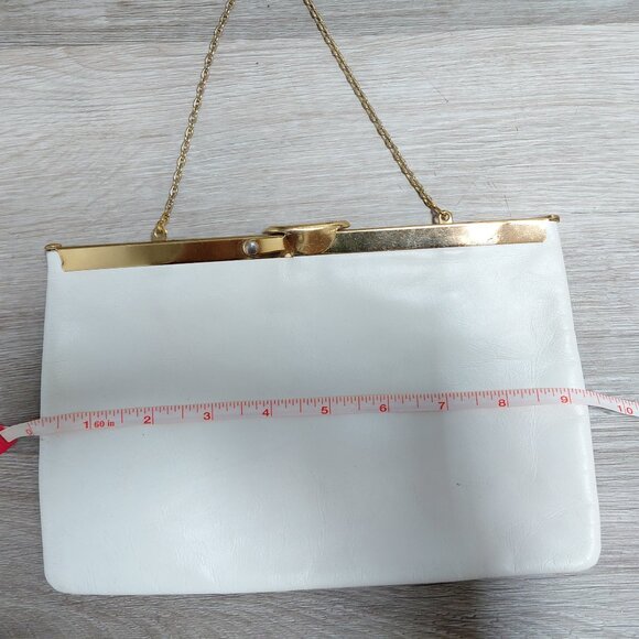 Vintage White & Gold Clutch - Picture 4 of 6